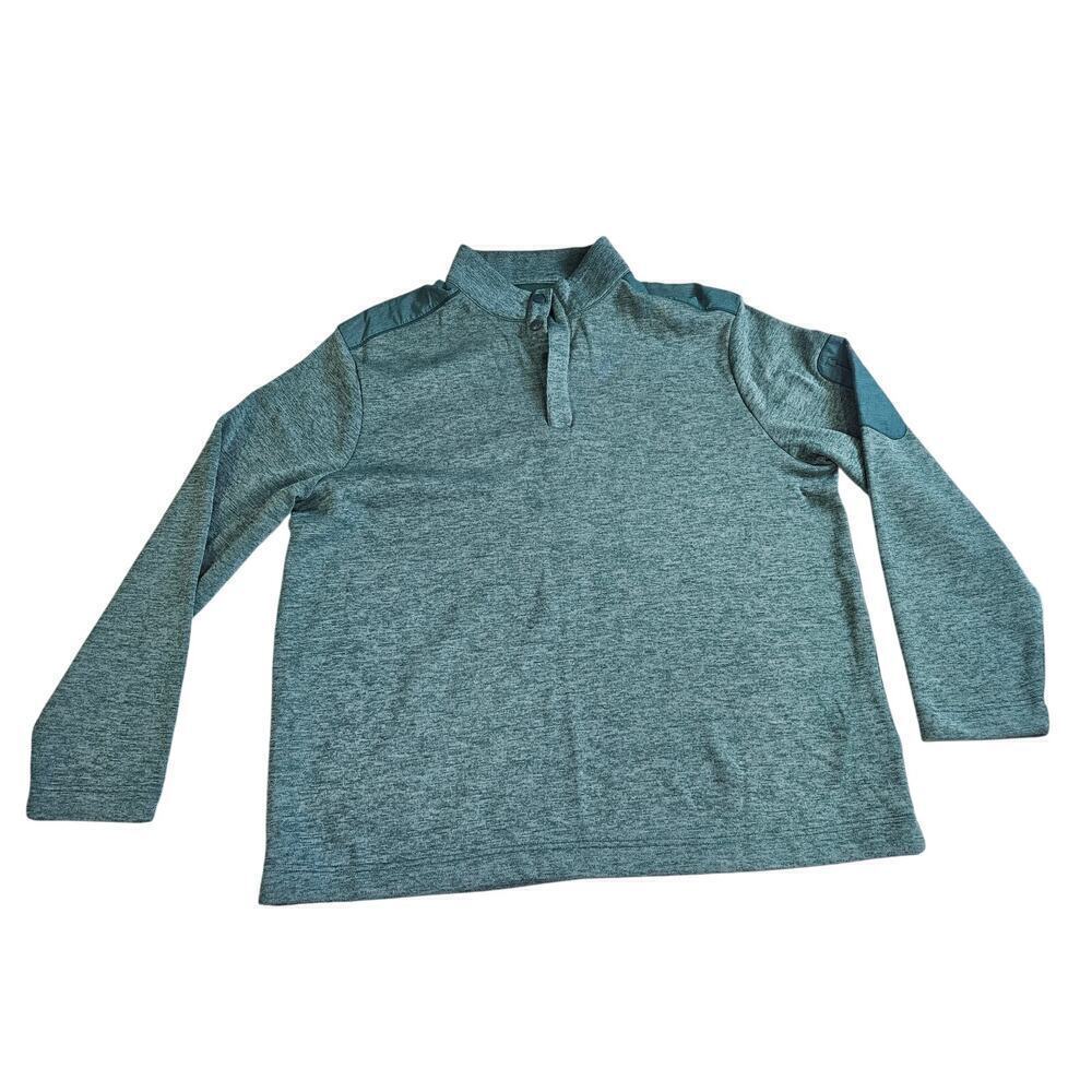 Greg Norman Golf Men's XXL Long Sleeve Green Pullover Fleece 1/4-Zip